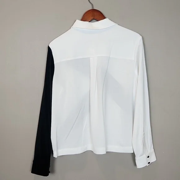 Karl Lagerfeld Colorblock Button-Down Shirt Size Medium - Picture 12 of 12